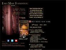 Tablet Screenshot of earlymusicny.org